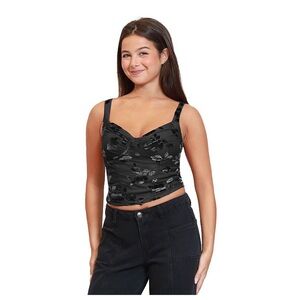 Madden Girl Black Floral Camisole